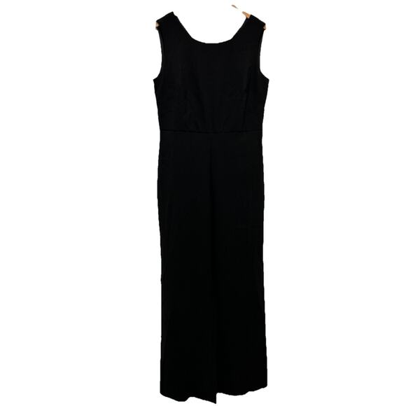 Lotus Threads Women’s 16 Cutout Back Black Jumpsuit - Picture 2 of 11